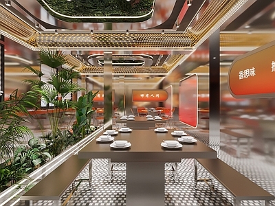 现代其他餐饮空间 火锅店 餐饮店 烤肉店