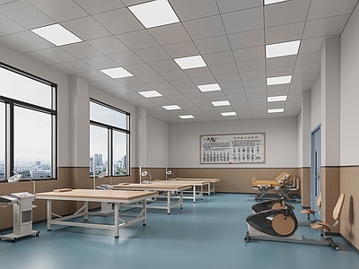 现代医院 现代 医院 中医康复理疗室 按摩室