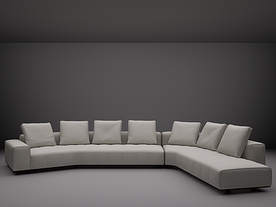 现代多人沙发 布艺沙发 Minotti