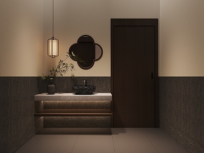 现代酒店卫生间 卫生间