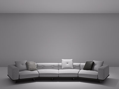 现代多人沙发 布艺沙发 Minotti