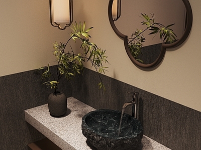 现代酒店卫生间 卫生间