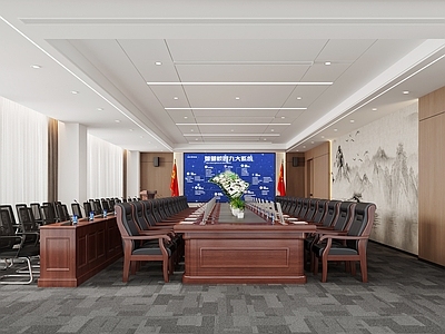 现代原木报告厅 报告厅 电梯厅