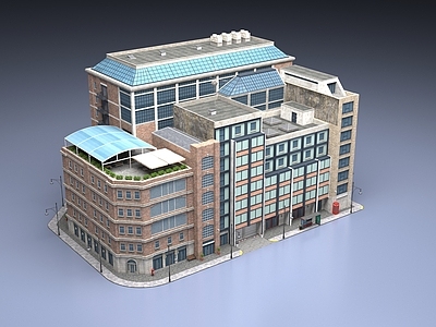 欧式办公楼 多层办公楼
