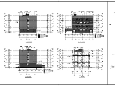 现代学校建筑 教工值班楼 施工图