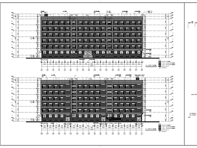 现代学校建筑 学生宿舍建筑 宿舍楼 施工图