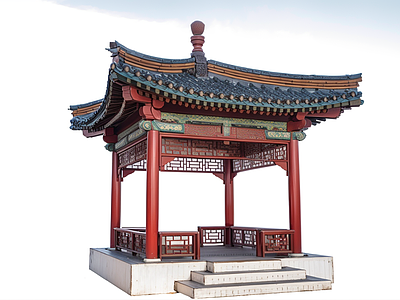 新中式其他景观小品 凉亭