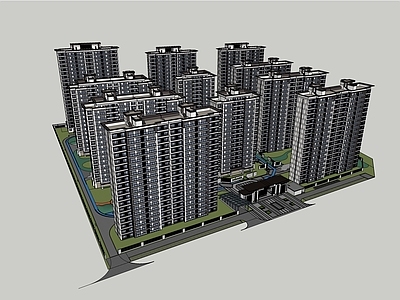 现代高层住宅 住宅
