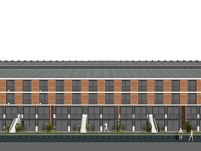 现代极简酒店建筑 东南亚风格度假酒 工业风度假酒店 温泉酒店建筑 多层酒店建筑 酒店大门