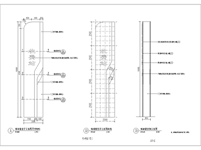 现代广场 精神堡垒 施工图
