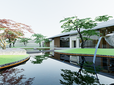 现代售楼处建筑 示范区
