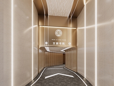 轻奢现代其他公共空间 车库入口 停车场入口