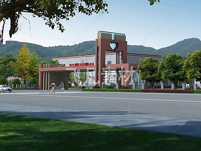 现代门卫室建筑 办公楼门卫建筑图 施工图
