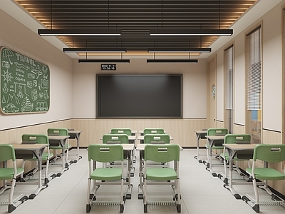 现代教室 现代简约教室 现代教室