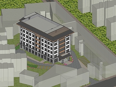 新中式中式其他公共建筑 养老建筑