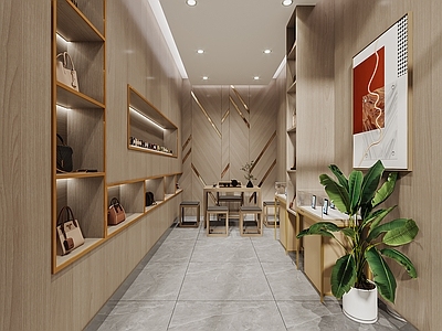 现代其他商业空间 包包店