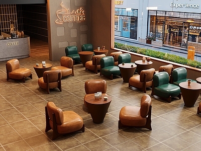复古中古咖啡厅 复古风咖啡奶茶店