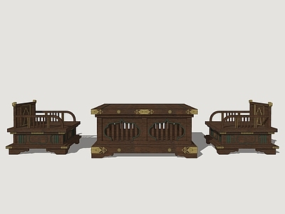 新中式办公桌椅 唐代交椅 茶几座椅 唐风家具