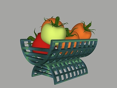 水果蔬菜 蔬菜 西红柿 篮子 储物