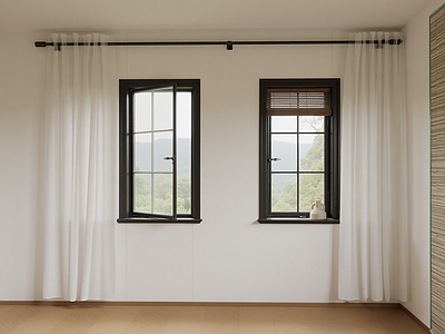 现代平开窗 简欧简约平开窗 简欧窗户 复古窗户 平开窗