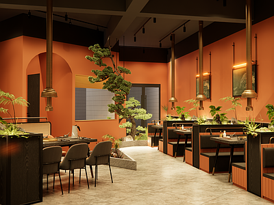 新中式现代中餐厅 新中式餐厅设计 轻奢餐厅设计 新中式火锅店 新中式景观 餐饮景观