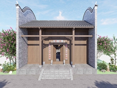 新中式寺庙建筑 祠堂修缮