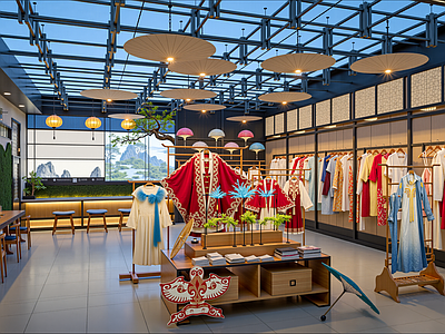 新中式服装店 新中式汉服店