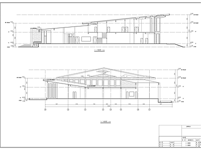 现代其他商业建筑 游客服务中心 建筑 施工图