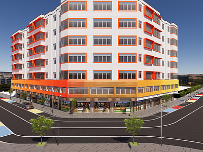 现代多层住宅 城市更新建筑改造