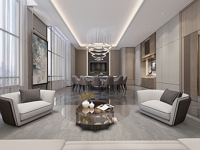 新中式现代包厢 餐厅包间 VIP房 包间