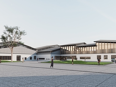 新中式小公建 人才市场 乡村建筑 小公建 特色建筑