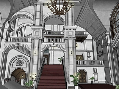 欧式法式古建筑 欧式建筑 欧式办公