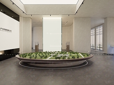 侘寂简约其他办公区域 公司展厅 展厅
