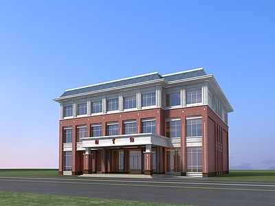 现代简欧图书馆 欧式公建