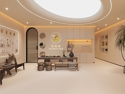 侘寂瑜伽室 侘寂风瑜伽店 普拉提馆休息区 接待区 普拉提馆前台 瑜伽室