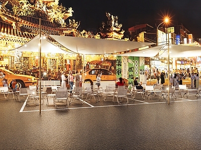 现代新中式烧烤烤肉店 夜市烧烤地摊经济 烧烤烤肉美食