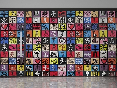 现代隔断 艺术玻璃隔断