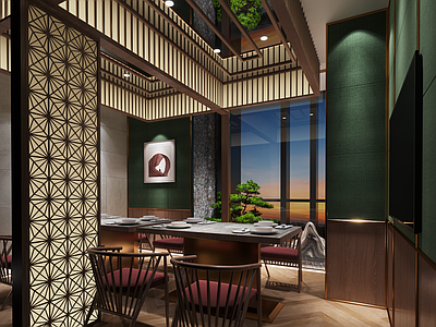 中式日式茶餐厅 日式餐厅