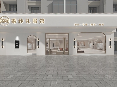 现代极简婚纱摄影 婚纱店门头 摄影馆门头 服装店门头 美容店门头 门头