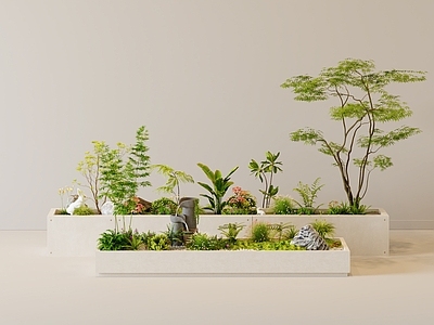 植物组合 植物堆 盆栽 绿植 植物
