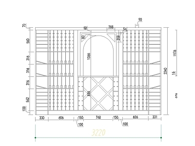 欧式家具图库 动态图块 欧式实木酒窖 施工图