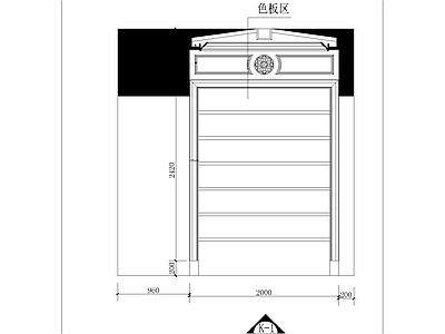欧式其他商业空间 专卖店 欧式展厅过厅 施工图