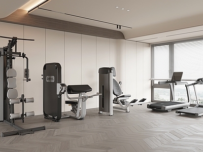 现代健身器材 健身器材 健身房 跑步机