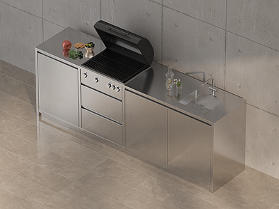 其他厨卫 不锈钢厨房操作台