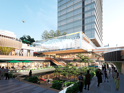 现代其他商业建筑 商业 办公 综合体 商业街
