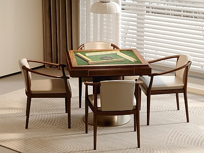 麻将桌 新中式麻将桌 棋牌桌