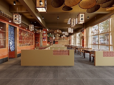 新中式复古中餐厅 江西风情 南昌赣饭 饭店 老表干饭 餐厅