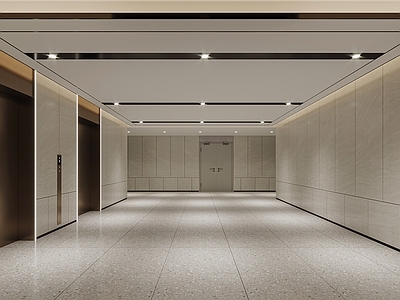 现代电梯间 电梯间