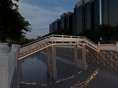 现代新中式景观桥 异形桥 石材景观桥 木景观桥 金属景观桥
