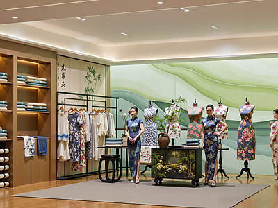 新中式服装店 新中式服装店 旗袍店